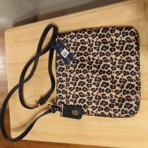 Tommy Hilfiger Leopard Nylon Crossbody Bag